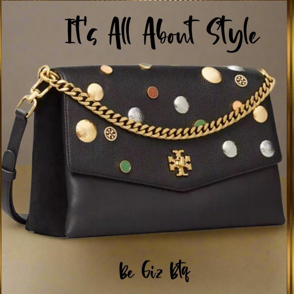 Tory Burch Authentic Kira Mixed Materials Embellished Unique Bag Limited Edition - Picture 9 of 15
